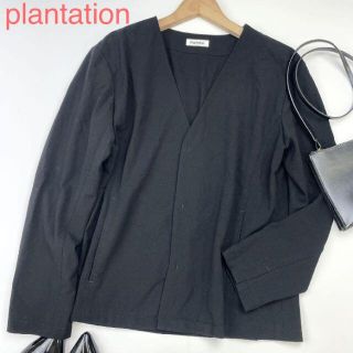 プランテーション(Plantation)のplantation プランテーション ストレッチノーカラージャケット 3278(ノーカラージャケット)