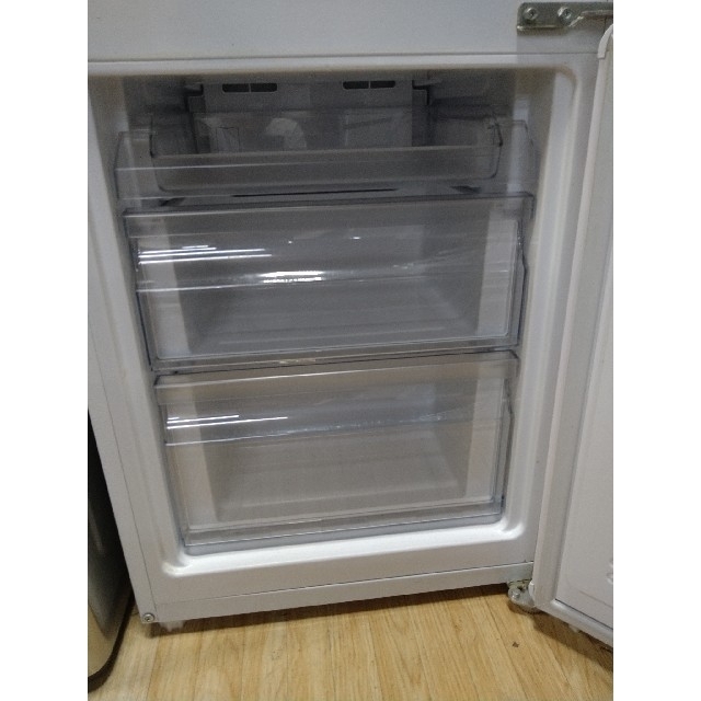 冷蔵庫　洗濯機　Haierセット　単身　カップルサイズ　使い易い引き出し冷凍庫