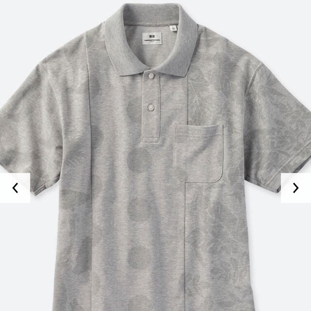 ードガーメンツ  カノコプリント　ポロシャツ　3XL グレー メンズのトップス(ポロシャツ)の商品写真