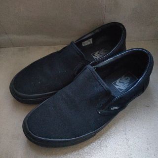 ヴァンズ(VANS)の[24cm] VANS黒スリッポン(スリッポン/モカシン)