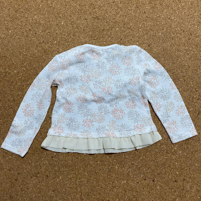 キムラタン(キムラタン)のガールズ　花柄カットソー キッズ/ベビー/マタニティのキッズ服女の子用(90cm~)(Tシャツ/カットソー)の商品写真