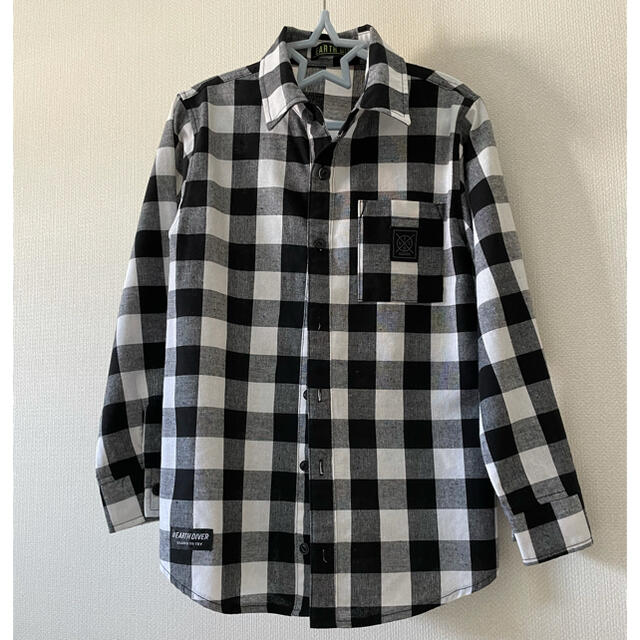 チェックシャツ キッズ/ベビー/マタニティのキッズ服男の子用(90cm~)(ブラウス)の商品写真