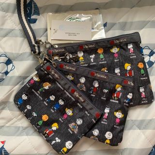 レスポートサック(LeSportsac)のレスポートサック　スヌーピー  3連ポーチ(ポーチ)