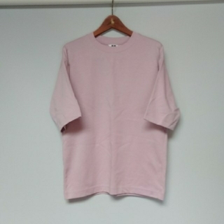 ユニクロ(UNIQLO)のユニクロユー　エアリズムコットン　オーバーサイズTシャツ(五分袖)(Tシャツ/カットソー(半袖/袖なし))