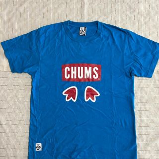 チャムス(CHUMS)のCHUMS チャムス　Ｔシャツ　Ｌサイズ　ブルー(Tシャツ(半袖/袖なし))