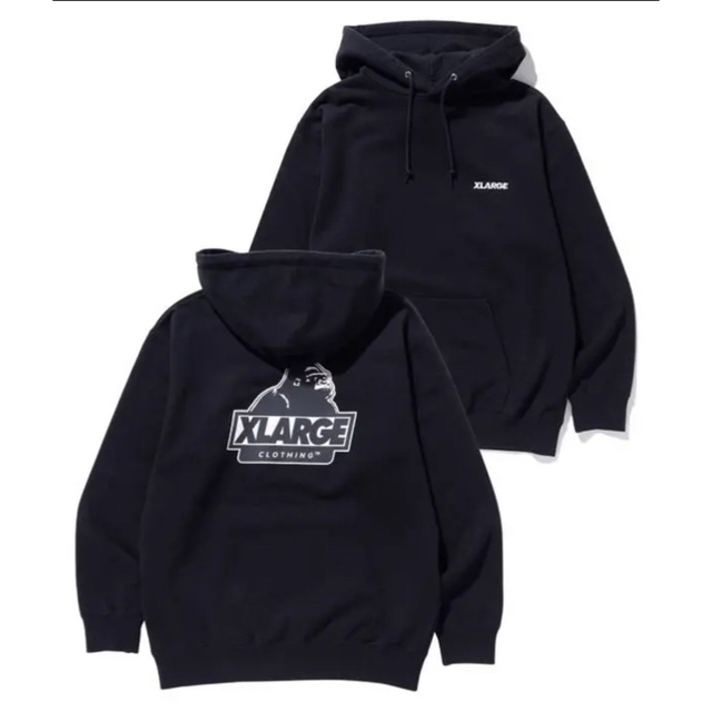 XLARGE(エクストララージ)のエクストララージ パーカー ブラック黒 XL メンズのトップス(パーカー)の商品写真