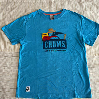 チャムス(CHUMS)のCHUMS チャムス　Ｔシャツ　Ｍサイズ　水色(Tシャツ(半袖/袖なし))
