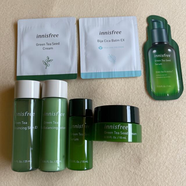 Innisfree(イニスフリー)の新品 イニスフリー グリーンティー スペシャルキットEX 韓国 スキンケア コスメ/美容のキット/セット(サンプル/トライアルキット)の商品写真