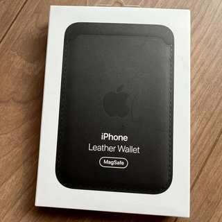 アップル(Apple)のApple レザーウォレット ブラック(iPhoneケース)