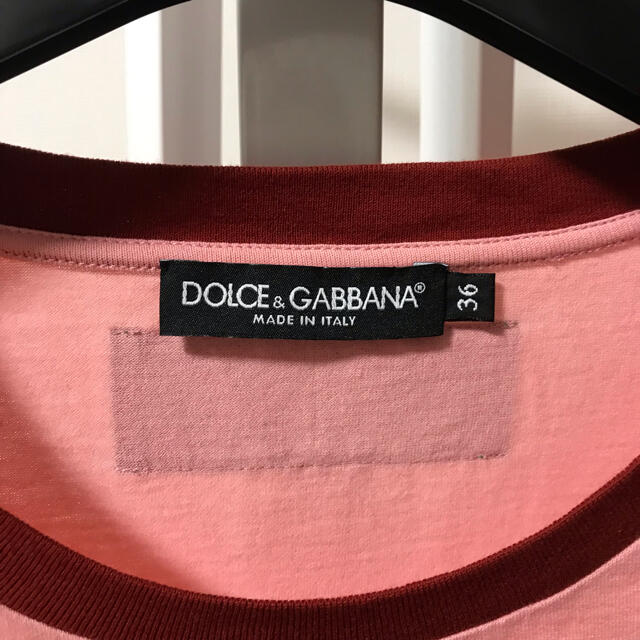 DOLCE&GABBANA(ドルチェアンドガッバーナ)のDOLCE＆GABBANA ドルガバ Tシャツ ピンク レディースのトップス(Tシャツ(半袖/袖なし))の商品写真