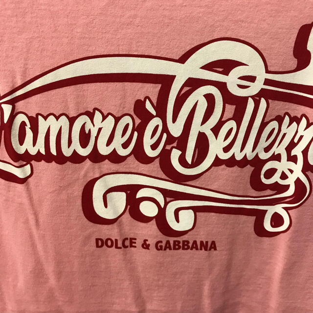 DOLCE&GABBANA(ドルチェアンドガッバーナ)のDOLCE＆GABBANA ドルガバ Tシャツ ピンク レディースのトップス(Tシャツ(半袖/袖なし))の商品写真