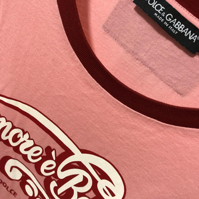 DOLCE&GABBANA(ドルチェアンドガッバーナ)のDOLCE＆GABBANA ドルガバ Tシャツ ピンク レディースのトップス(Tシャツ(半袖/袖なし))の商品写真