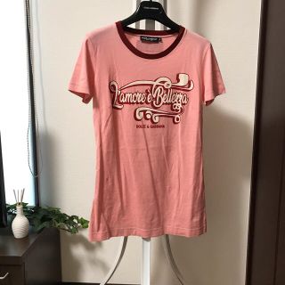 ドルチェアンドガッバーナ(DOLCE&GABBANA)のDOLCE＆GABBANA ドルガバ Tシャツ ピンク(Tシャツ(半袖/袖なし))