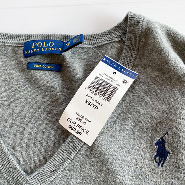 Ralph Lauren(ラルフローレン)の【新品】ラルフローレン / Ｖネックニットセーター レディースのトップス(ニット/セーター)の商品写真