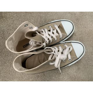 コンバース(CONVERSE)のCONVERSE / コンバースハイカット  ベージュ 22.0cm(スニーカー)