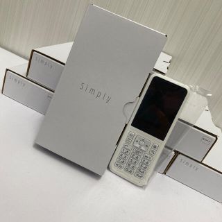 ソフトバンク(Softbank)のワイモバイル SIMロック解除済 Simply 603SI ホワイト(携帯電話本体)