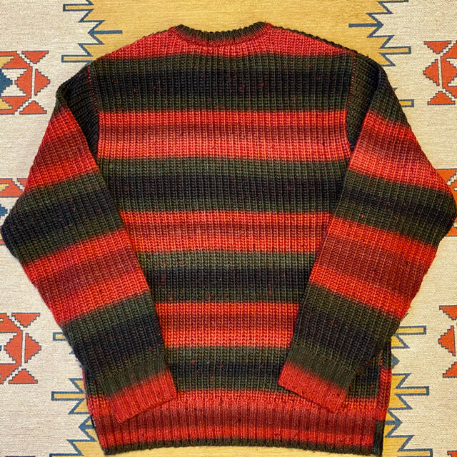 Supreme Ombre Stripe Sweater “Red” S トップス Supreme Ombre Stripe Sweater “Red” S トップス