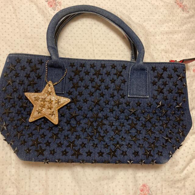 22S357 Jimmy Choo ジミーチュウ ハンドバッグ スター 星