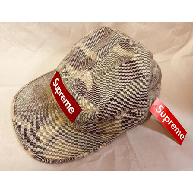 SUPREME Washed Out Camo Camp Cap 迷彩 19SS