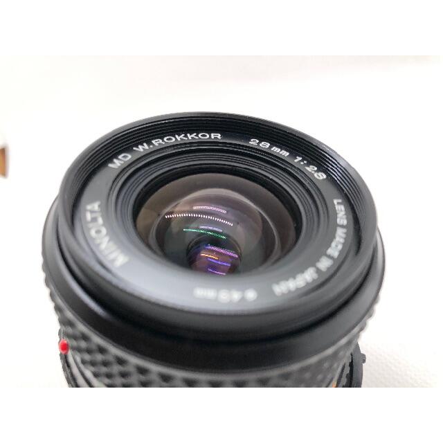 KONICA MINOLTA(コニカミノルタ)の【オールドレンズ入門に最適】ミノルタ MC W.ロッコール 28mm f2.8 スマホ/家電/カメラのカメラ(レンズ(単焦点))の商品写真