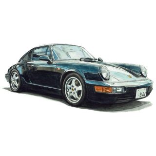 GC-1824ポルシェ911限定版画サイン額装作家平右ヱ門