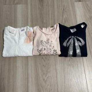 ザラキッズ(ZARA KIDS)のZARA  女の子　Tシャツ90 3枚セット(Tシャツ/カットソー)