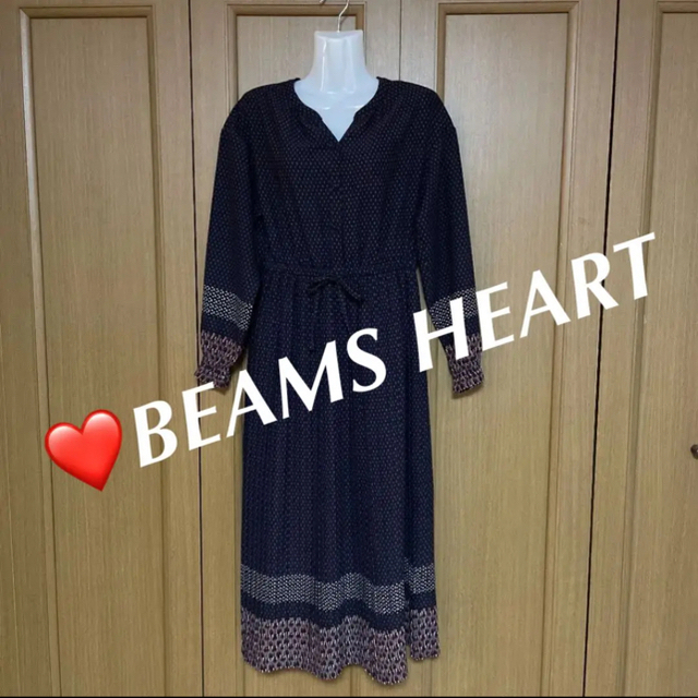 BEAMS(ビームス)の❤️BEAMS プリントワンピース レディースのワンピース(ロングワンピース/マキシワンピース)の商品写真