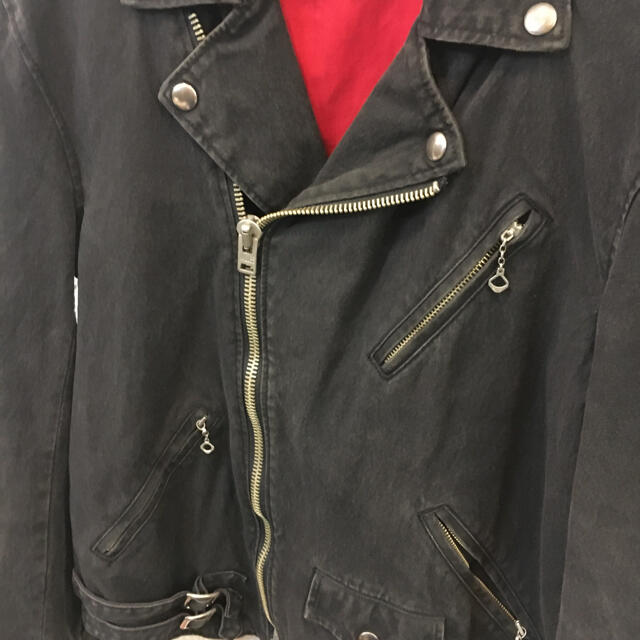 18500円相場 最安値クラス FACETASM クラックレザーライダース
