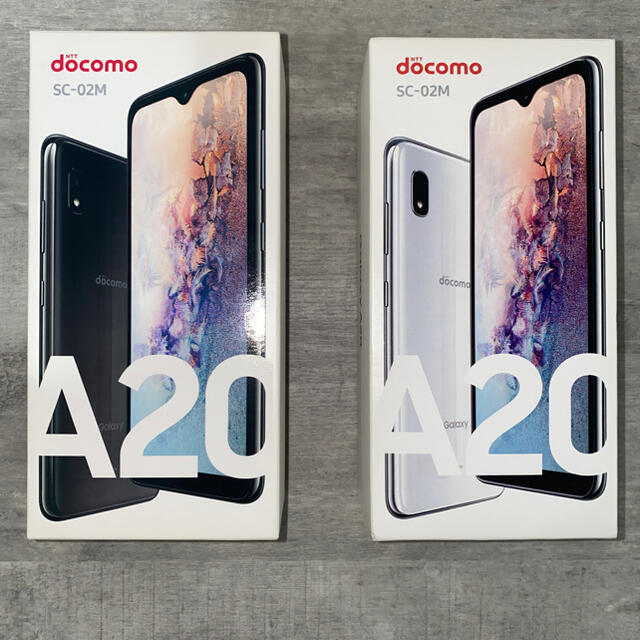 2台セット白と黒 SC-02M docomo GALAXY A20-