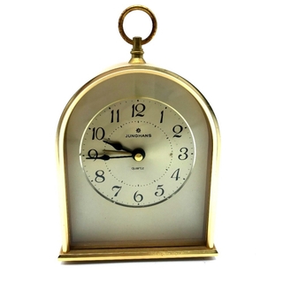 ユンハンス(JUNGHANS)のユンハンス インテリア ライフスタイル ドイツ製 置時計 オブジェ ゴールド(置時計)