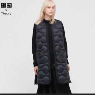 ユニクロ(UNIQLO)の新品未使用　UNIQLO theoryウルトラライトダウンロングベスト　S(ダウンベスト)