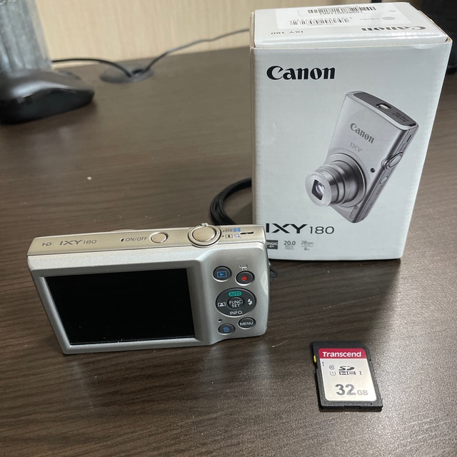 Canon IXY 180 SL Transcend SDカード 32GBセット221mm本体重量