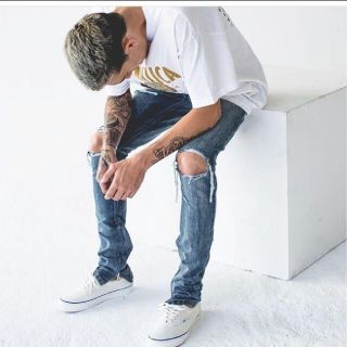 フィアオブゴッド(FEAR OF GOD)のmintcrew rock star skinny denim(デニム/ジーンズ)