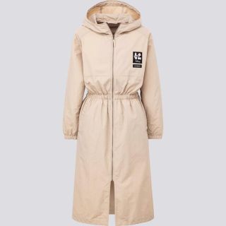 ユニクロ(UNIQLO)のUT/AMBUSH ミニーアンブッシュ　メッシュロングコート　ベージュ XXL(ロングコート)