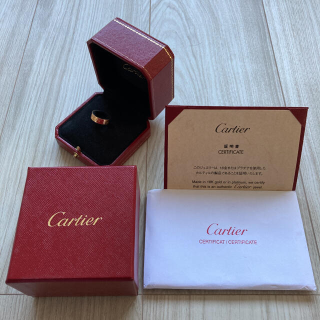 アクセサリーカルティエ　Cartier ラブリング　ピンクゴールド　50