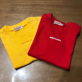 ミキハウス(mikihouse)の【miki HOUSE】ロゴTシャツ　赤＆黄色（80cm）(Ｔシャツ)