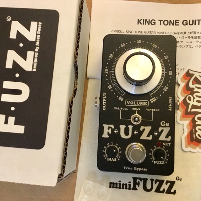 いラインアップ Tone King Mini GE Fuzz エフェクター