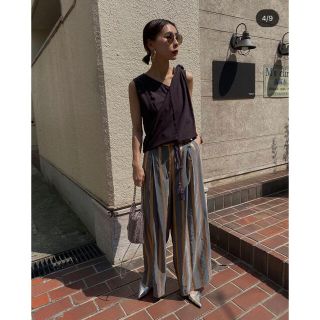 ameri vintage ストライプワイドパンツ　アメリヴィンテージ