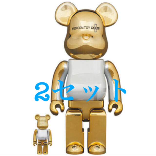 BE@RBRICK  GOLD CHROME Ver. 100% 400%