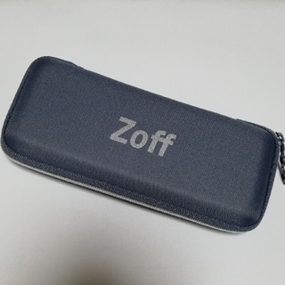 zoff メガネケース 薄型 ハードケース ブルーグレー(サングラス/メガネ)