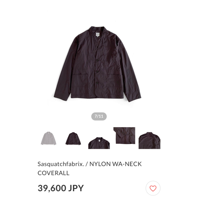 sasquatch fabrix NYLON セットアップ