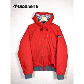 デサント(DESCENTE)のビンテージ デサント ゴアテックス天然ダウンジャケット レッド/赤(ダウンジャケット)