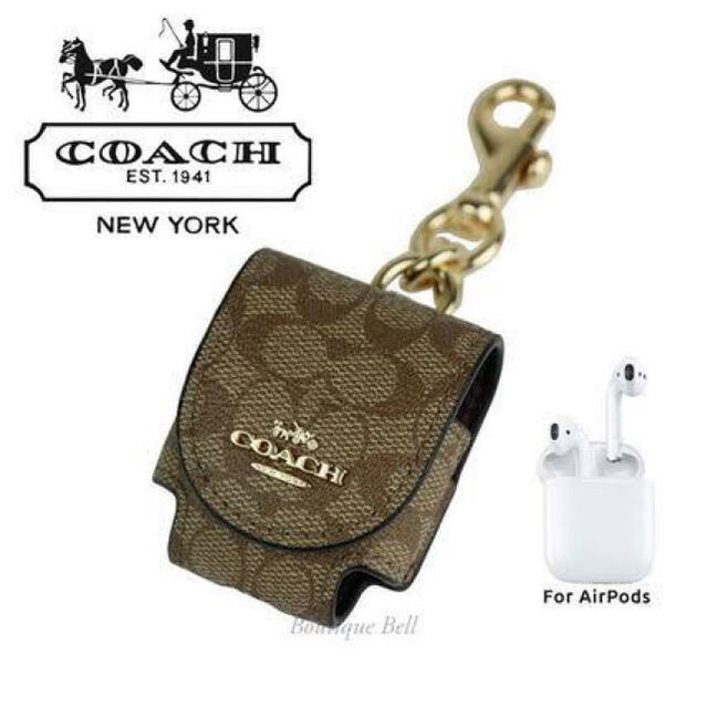 COACH(コーチ)のCOACH AirPodsケース スマホ/家電/カメラのスマホアクセサリー(モバイルケース/カバー)の商品写真