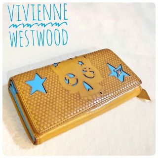 ヴィヴィアンウエストウッド(Vivienne Westwood)の★希少★【ヴィヴィアン・ウエストウッド】スカル 長財布  イエロー ブルー(長財布)