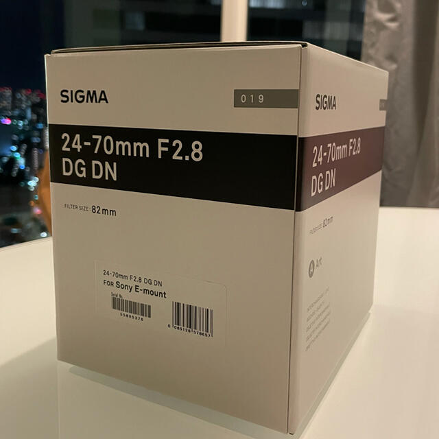 SIGMA(シグマ)の新品未使用 シグマ 24-70mm F2.8 DG DN  Art Eマウント スマホ/家電/カメラのカメラ(レンズ(ズーム))の商品写真