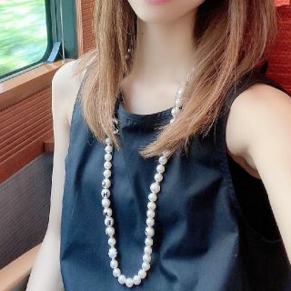 CHANEL - シャネル パール ロングネックレス ロゴ CCマーク ストラス ...