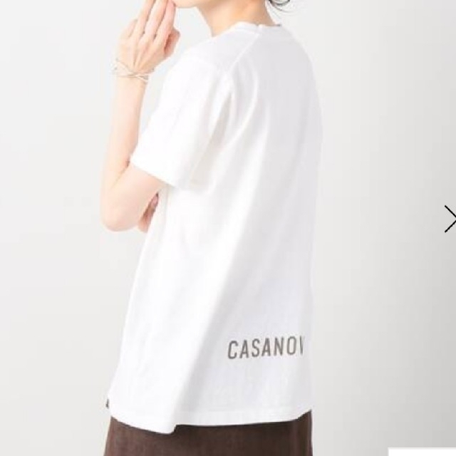 Plage(プラージュ)のプラージュ　Plage　CASANOVA Tシャツ　ホワイト レディースのトップス(Tシャツ(半袖/袖なし))の商品写真