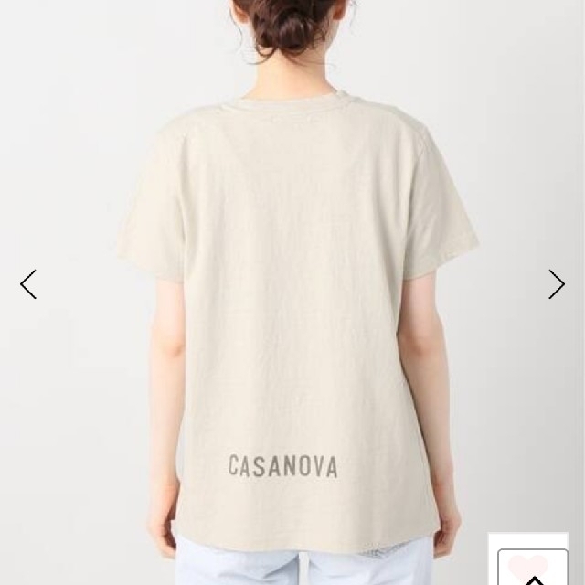 Plage(プラージュ)のプラージュ　Plage　CASANOVA Tシャツ　ホワイト レディースのトップス(Tシャツ(半袖/袖なし))の商品写真