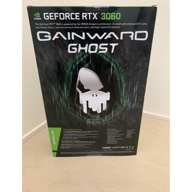 Ghost(ゴースト)のグラフィックスボードGeForce RTX 3060 Ghost（LHR） スマホ/家電/カメラのPC/タブレット(PCパーツ)の商品写真