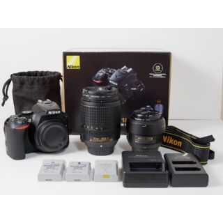 ニコン(Nikon)のいろは@新米様専用[中古]Nikon  一眼レフ D5600 レンズセット(デジタル一眼)